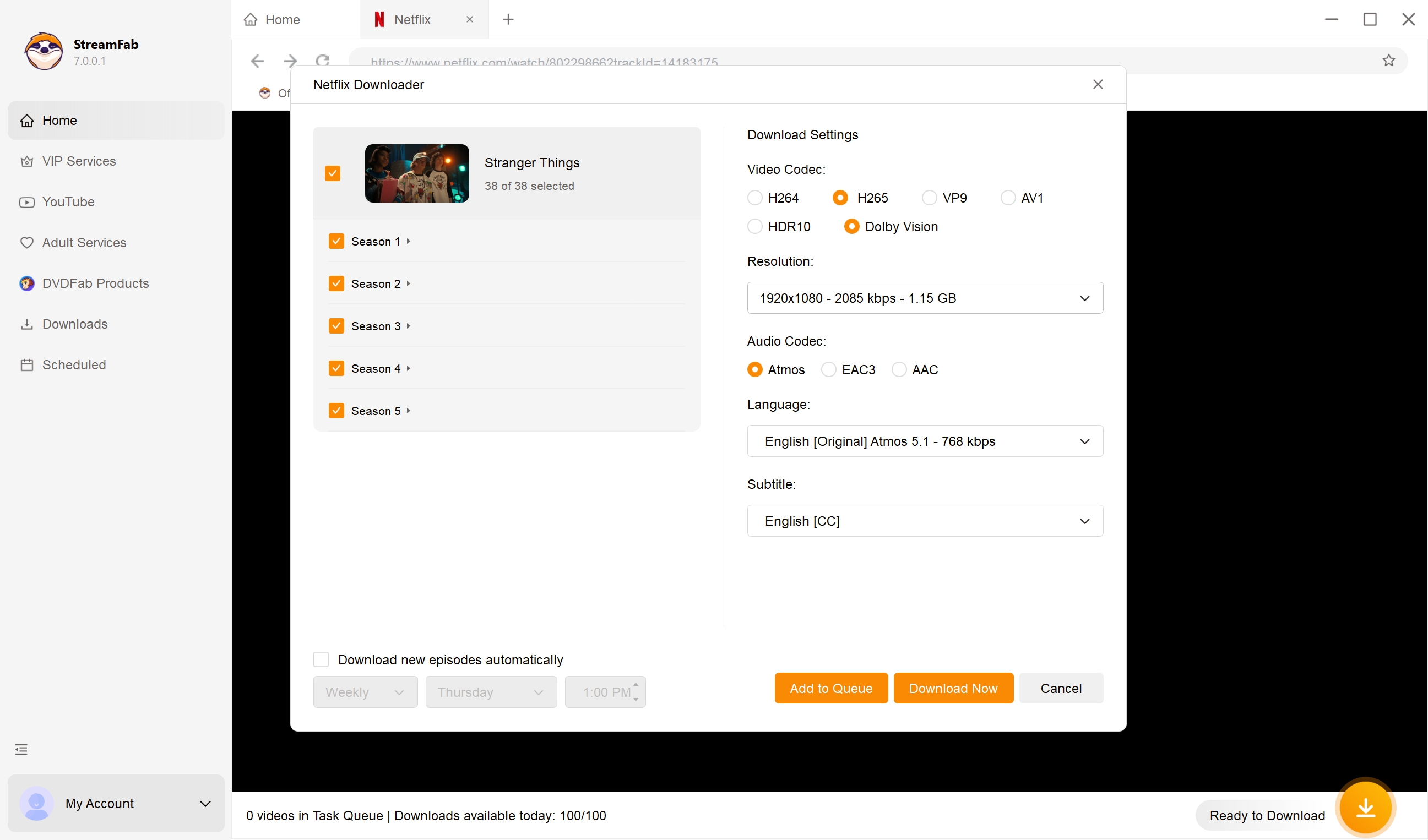 StreamFab Étape 2
