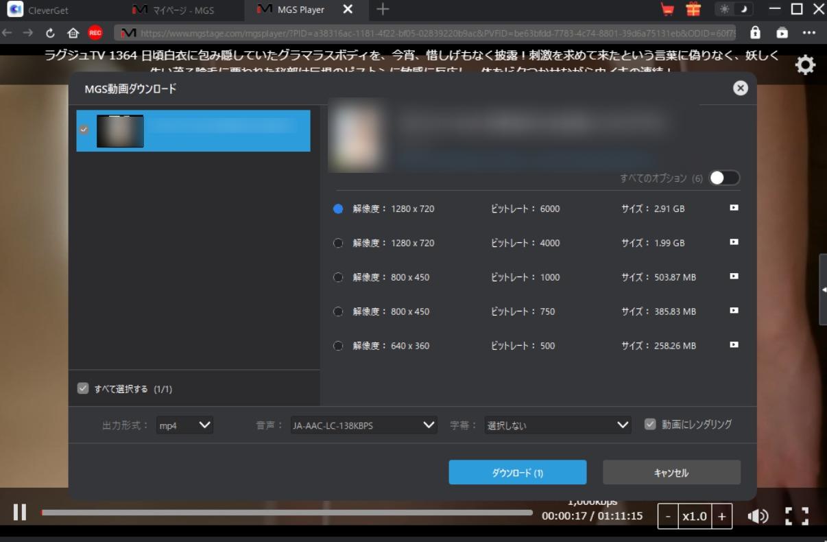 mgs動画 変換